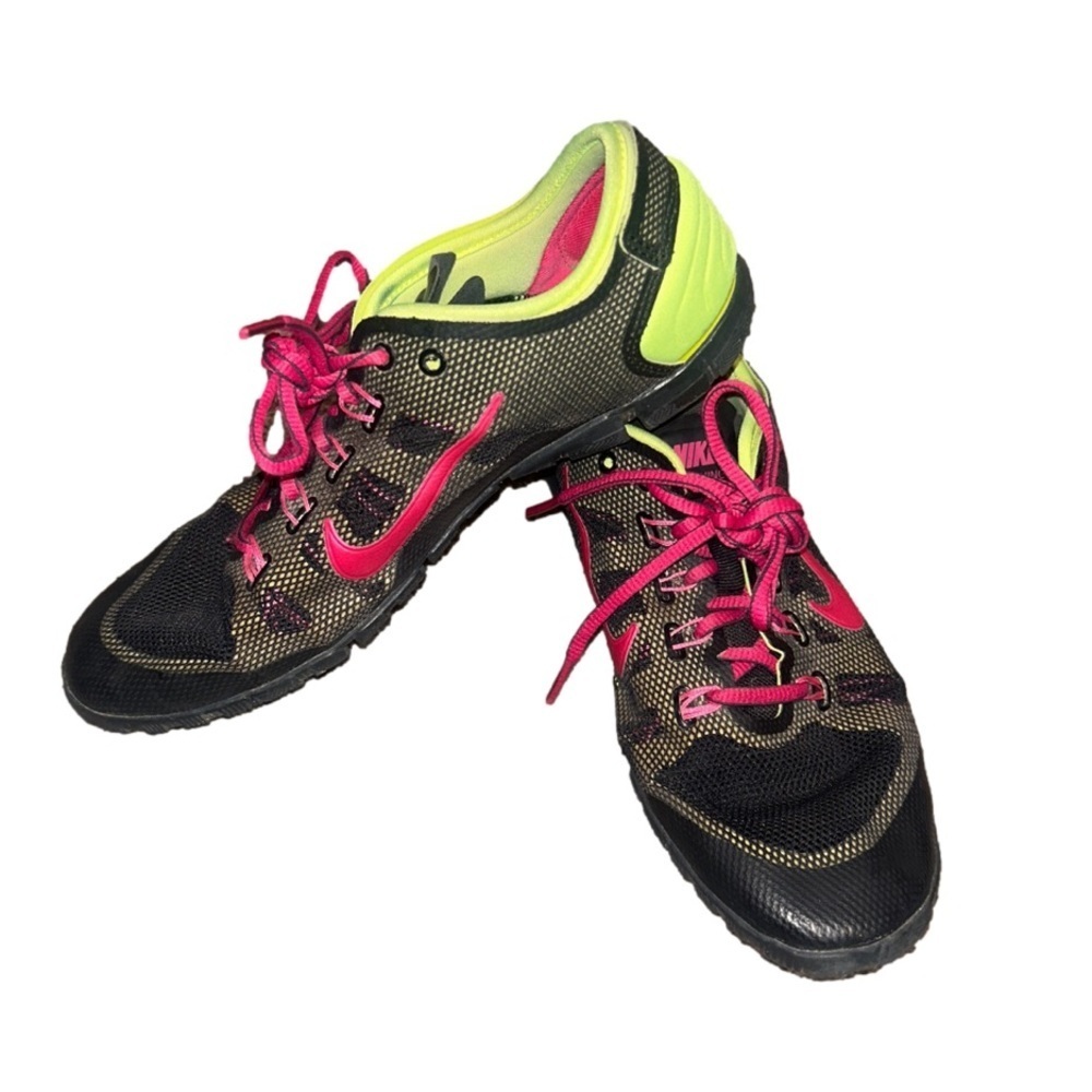 Nike Free Bionic Womens Black Mesh Lace-Up Sneaker Running Shoes Athletic Size 7